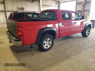 2005 Dodge Dakota SLT with VIN 1D7HE48K95S293853, listed as a Copart auction lot 69125054 with 162,554 mi miles and Salvage Title. Bid and sale history available at carsss.com. Image 3.