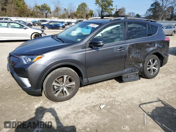 2018 Toyota RAV4 XLE with VIN 2T3RFREV3JW848384, listed as a Copart auction lot 88758945 with 28,951 mi miles and Salvage Title. Bid and sale history available at DreamBid. Image 1.