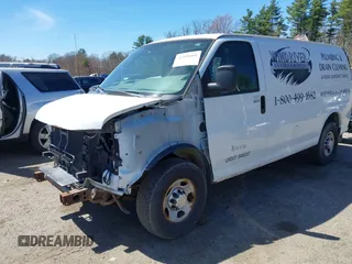 2012 Chevrolet Express Cargo Van with VIN 1GCWGFBA6C1156153, listed as a IAAI auction lot 42168661 with 233,473 mi miles. Bid and sale history available at carsss.com. Image 2.
