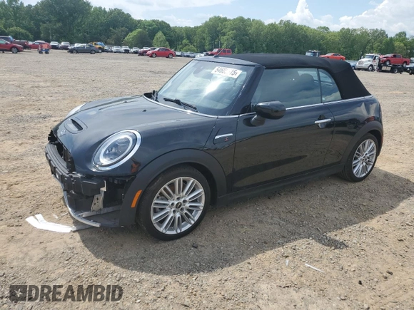 2024 MINI Convertible Cooper S with VIN WMW43DL04R3S08581, listed as a Copart auction lot 54605515 with 13,197 mi miles and Salvage title. Bid and sale history available at DreamBid. Image 1.