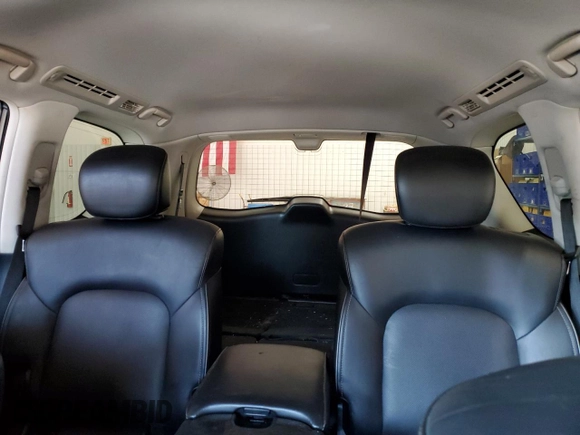 2021 Infiniti QX80 LUXE with VIN JN8AZ2AF2M9719037, listed as a Copart auction lot 72132004 with 105,755 mi miles and Salvage Title. Bid and sale history available at carsss.com. Image 10.