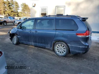 2013 Toyota Sienna XLE with VIN 5TDDK3DC7DS057882, listed as a Copart auction lot 47300525 with 147,990 mi miles and Salvage Title. Bid and sale history available at DreamBid. Image 2.