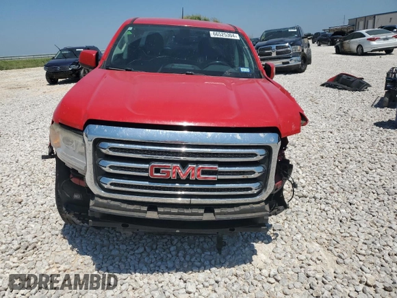 2015 GMC Canyon 2WD SLE with VIN 1GTG5BEA4F1220791, listed as a Copart auction lot 66525304 with 0 mi miles and Salvage Title. Bid and sale history available at carsss.com. Image 5.