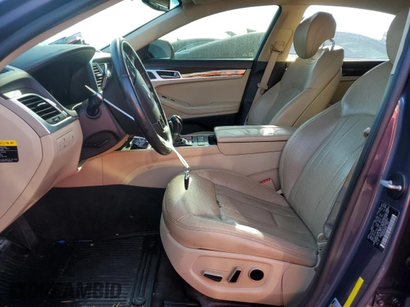 2015 Hyundai Genesis 3.8L with VIN KMHGN4JE1FU098809, listed as a Copart auction lot 73748684 with 255,411 mi miles and Salvage Title. Bid and sale history available at carsss.com. Image 7.