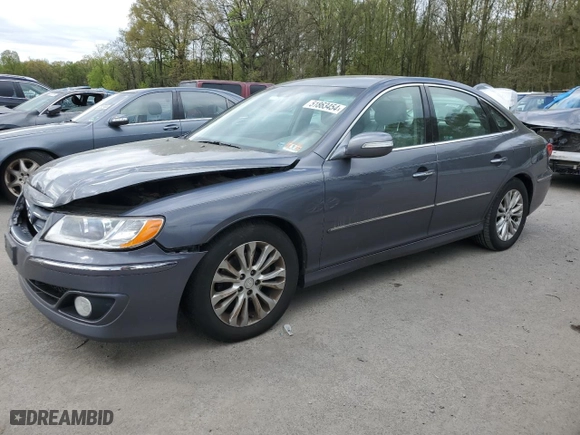 2011 Hyundai Azera Limited with VIN KMHFC4DF2BA538053, listed as a Copart auction lot 51863454 with 113,974 mi miles and Salvage Title. Bid and sale history available at carsss.com. Image 1.