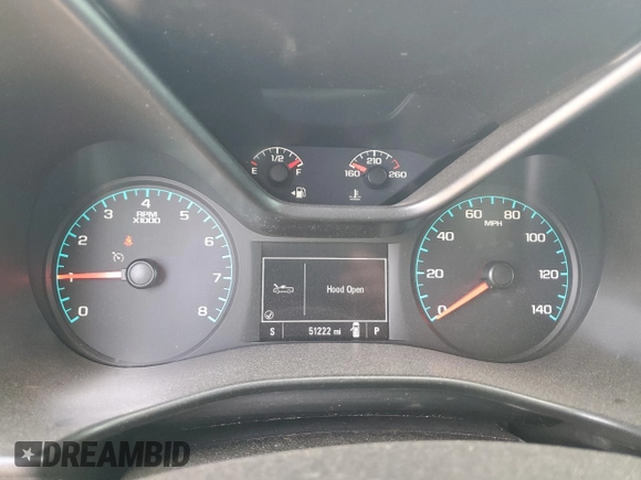 2020 Chevrolet Colorado 4WD Work Truck z VIN 1GCGTBEN1L1145469, wystawiony jako Copart lot #57140465 z przebiegiem 51 222 mil mil oraz Szkoda całkowita • Salvage title. Historia ofert i sprzedaży dostępna na DreamBid. Obrazek 9.