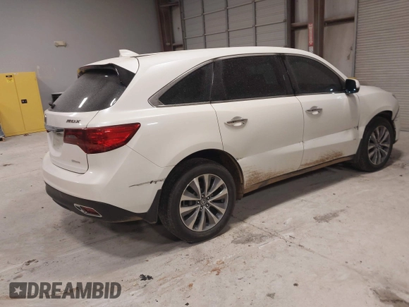 2014 Acura MDX Tech Pkg with VIN 5FRYD4H43EB042952, listed as a IAAI auction lot 41394833 with 85,329 mi miles. Bid and sale history available at carsss.com. Image 4.