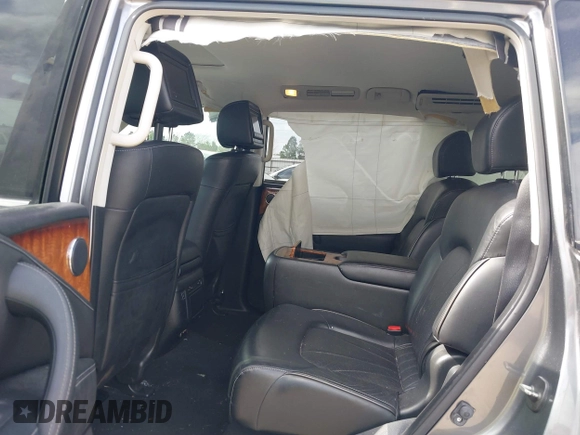 2015 Infiniti QX80 with VIN JN8AZ2NF5F9573634, listed as a IAAI auction lot 41510452 with 127,530 mi miles and . Bid and sale history available at DreamBid. Image 8.