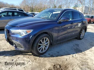 2019 Alfa Romeo Stelvio Ti with VIN ZASPAKBN6K7C44172, listed as a Copart auction lot 43384485 with Not provided miles and Salvage title. Bid and sale history available at DreamBid. Image 1.