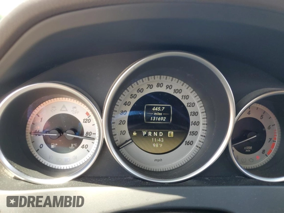 2012 Mercedes-Benz C 300 Sport with VIN WDDGF8BBXCA711039, listed as a Copart auction lot 61417975 with 131,692 mi miles and Salvage title. Bid and sale history available at DreamBid. Image 9.