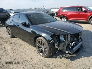 2021 Acura TLX w/A-Spec Package with VIN 19UUB6F51MA005615, listed as a Copart auction lot 43466925 with 54,063 mi miles and Salvage Title. Bid and sale history available at carsss.com. Image 4.