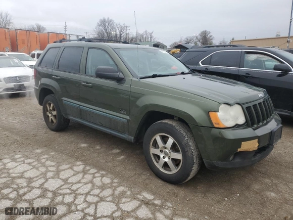 2008 Jeep Grand Cherokee Laredo with VIN 1J8HR48N38C170338, listed as a Copart auction lot 43198735 with 210,908 mi miles and Salvage Title. Bid and sale history available at carsss.com. Image 4.