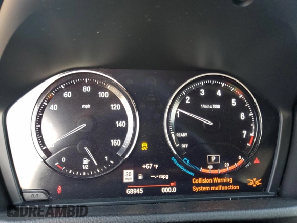 2018 BMW X2 sDrive28i with VIN WBXYJ3C35JEJ89968, listed as a Copart auction lot 52626525 with 68,945 mi miles and Salvage title. Bid and sale history available at DreamBid. Image 9.