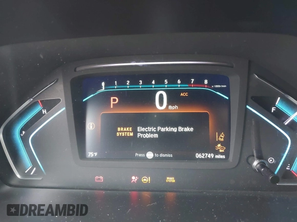 2019 Honda Odyssey Elite with VIN 5FNRL6H96KB022514, listed as a IAAI auction lot 41867864 with 62,749 mi miles and . Bid and sale history available at DreamBid. Image 15.