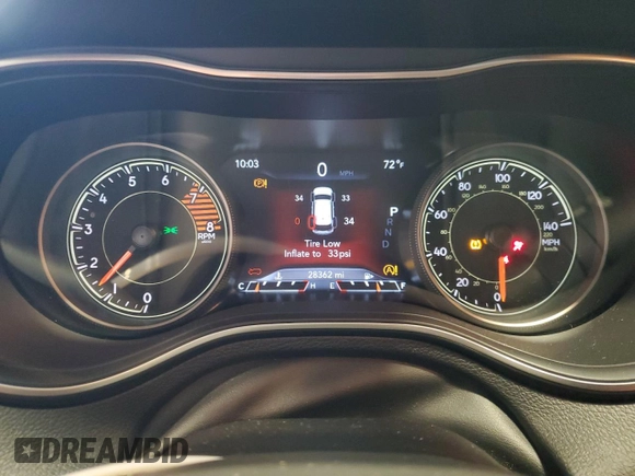 2021 Jeep Cherokee Latitude Lux with VIN 1C4PJMMX2MD218840, listed as a Copart auction lot 61563215 with 28,362 mi miles and Salvage title. Bid and sale history available at DreamBid. Image 9.