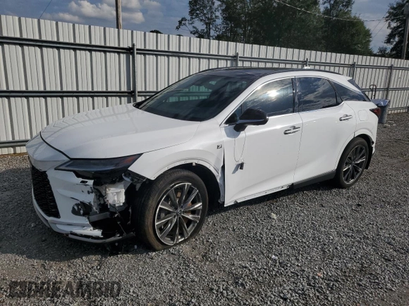 2023 Lexus RX with VIN 2T2BAMCA8PC037679, listed as a Copart auction lot 73362704 with 6,485 mi miles and Salvage Title. Bid and sale history available at carsss.com. Image 1.