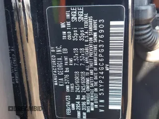 2023 Kia Telluride LX with VIN 5XYP24GC6PG376903, listed as a Copart auction lot 88471645 with 36,922 mi miles and Salvage title. Bid and sale history available at DreamBid. Image 13.