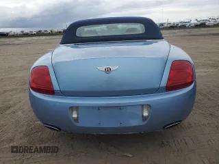 2007 Bentley Continental GT with VIN SCBDR33WX7C047167, listed as a Copart auction lot 74546784 with 0 mi miles and Salvage Title. Bid and sale history available at carsss.com. Image 6.