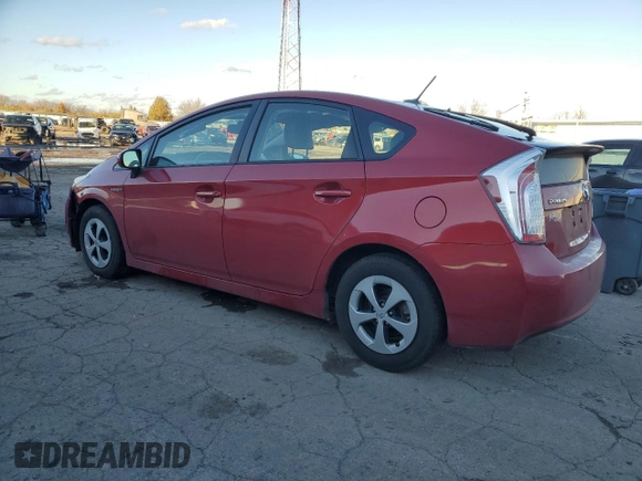 2014 Toyota Prius Four with VIN JTDKN3DU2E1761719, listed as a Copart auction lot 81494664 with 107,306 mi miles and Salvage Title. Bid and sale history available at DreamBid. Image 2.