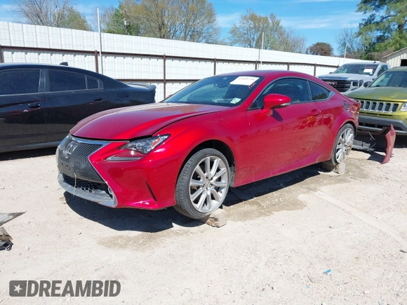 2016 Lexus RC 300 F Sport with VIN JTHSM5BCXG5001041, listed as a IAAI auction lot 41800718 with 86,523 mi miles and . Bid and sale history available at DreamBid. Image 2.