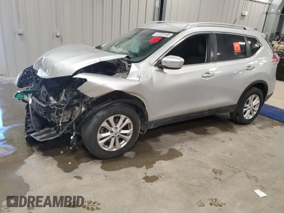 2015 Nissan Rogue SV with VIN 5N1AT2MK3FC896185, listed as a Copart auction lot 47220165 with 0 mi miles and Clean Title. Bid and sale history available at carsss.com. Image 1.