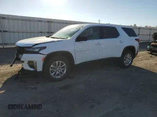 2022 Chevrolet Traverse LS with VIN 1GNEVFKW2NJ154441, listed as a Copart auction lot 78128824 with 37,215 mi miles and Salvage Title. Bid and sale history available at carsss.com. Image 1.