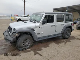 2024 Jeep Wrangler Sport S with VIN 1C4PJXDN6RW297747, listed as a Copart auction lot 52805075 with 17,002 mi miles and Clean Title. Bid and sale history available at carsss.com. Image 1.