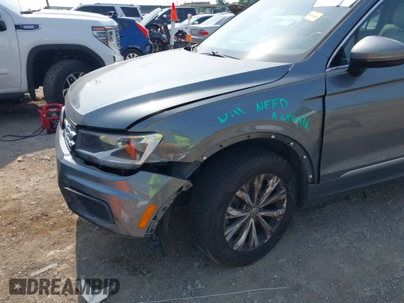 2018 Volkswagen Tiguan SEL с VIN 3VV3B7AX7JM092168, выставлен на аукционе IAAI как лот 42403883 с пробегом 96 022 миль миль и . История ставок и продаж доступна на DreamBid. Изображение 6.