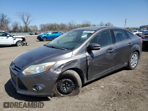 2012 Ford Focus SE with VIN 1FAHP3F23CL243982, listed as a Copart auction lot 52801055 with 143,695 mi miles and Salvage Title. Bid and sale history available at carsss.com. Image 1.