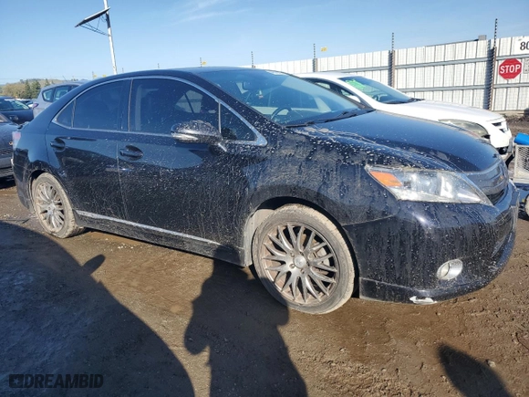 2010 Lexus HS 250h with VIN JTHBB1BAXA2015706, listed as a Copart auction lot 49509445 with 193,227 mi miles and Salvage Title. Bid and sale history available at carsss.com. Image 4.