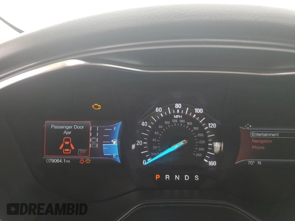 2020 Ford Fusion Titanium with VIN 3FA6P0D96LR175863, listed as a Copart auction lot 60570305 with 76,064 mi miles and Salvage title. Bid and sale history available at DreamBid. Image 9.