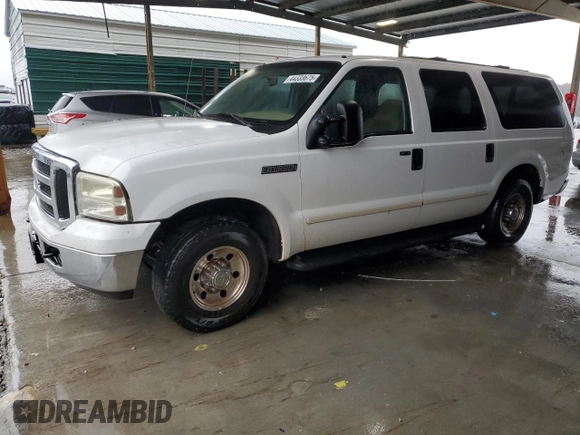 2005 Ford Excursion Special Serv z VIN 1FMNU40L85EC16731, wystawiony jako Copart lot #44333675 z przebiegiem 245 483 mil mil oraz Szkoda całkowita • Salvage title. Historia ofert i sprzedaży dostępna na DreamBid. Obrazek 1.
