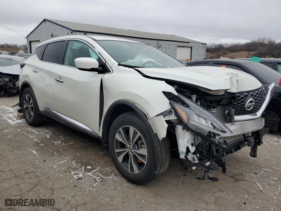 2022 Nissan Murano S with VIN 5N1AZ2AS8NC118871, listed as a Copart auction lot 87410044 with 0 mi miles and Non Repairable. Bid and sale history available at carsss.com. Image 4.