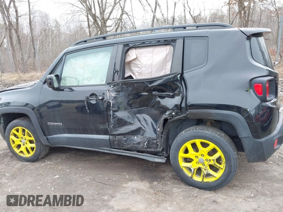 2017 Jeep Renegade Latitude with VIN ZACCJBBB5HPE89005, listed as a IAAI auction lot 41922774 with 110,068 mi miles. Bid and sale history available at carsss.com. Image 14.