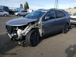 2024 Chevrolet Equinox RS with VIN 3GNAXMEG8RS235949, listed as a Copart auction lot 76838814 with 2,170 mi miles and Salvage Title. Bid and sale history available at carsss.com. Image 1.