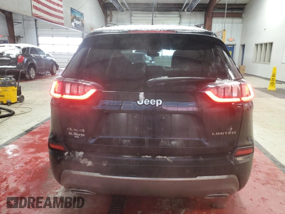 2022 Jeep Cherokee Limited with VIN 1C4PJMDX5ND504716, listed as a Copart auction lot 42121525 with 29,349 mi miles and Salvage Title. Bid and sale history available at DreamBid. Image 6.