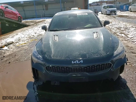 2022 Kia Stinger GT1 with VIN KNAE45LC3N6103394, listed as a Copart auction lot 42183355 with 45,427 mi miles and Salvage Title. Bid and sale history available at carsss.com. Image 10.