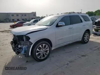 2016 Dodge Durango Citadel z VIN 1C4RDJEG0GC485904, wystawiony jako Copart lot #56423465 z przebiegiem 103 206 mil mil oraz Szkoda całkowita • Salvage title. Historia ofert i sprzedaży dostępna na DreamBid. Obrazek 1.