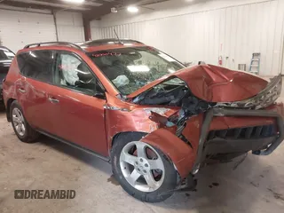 2003 Nissan Murano SL with VIN JN8AZ08W23W233886, listed as a IAAI auction lot 42000477 with 49,230 mi miles and . Bid and sale history available at DreamBid. Image 1.