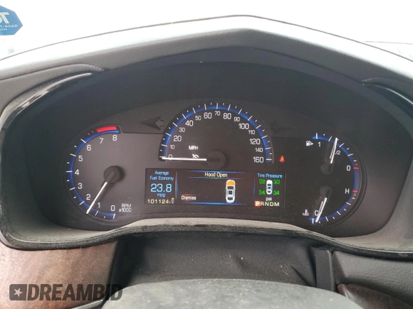 2014 Cadillac CTS AWD with VIN 1G6AW5SX6E0142793, listed as a Copart auction lot 43312545 with 101,124 mi miles and Salvage title. Bid and sale history available at DreamBid. Image 9.