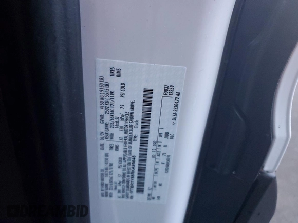 2024 Ford Transit Cargo with VIN 1FTBR1Y88RKA95648, listed as a Copart auction lot 84110294 with 3,725 mi miles and Salvage title. Bid and sale history available at DreamBid. Image 15.