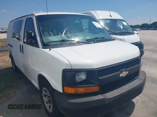 2014 Chevrolet Express Cargo Van with VIN 1GCSGAFX6E1157757, listed as a IAAI auction lot 41937846 with 231,814 mi miles. Bid and sale history available at carsss.com. Image 6.