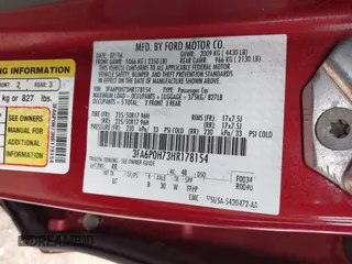 2017 Ford Fusion SE with VIN 3FA6P0H73HR178154, listed as a IAAI auction lot 42105268 with 220,919 mi miles and . Bid and sale history available at DreamBid. Image 9.