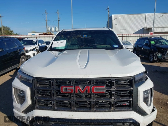 2023 GMC Canyon 4WD AT4X with VIN 1GTP6EEK4P1199532, listed as a IAAI auction lot 41027695 with 1 mi miles. Bid and sale history available at carsss.com. Image 10.