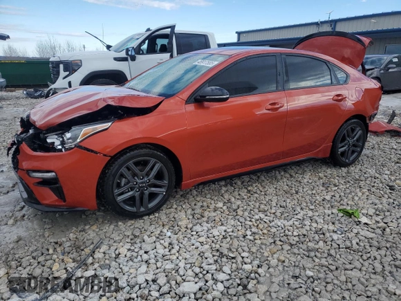 2020 Kia Forte GT-Line with VIN 3KPF34ADXLE207047, listed as a Copart auction lot 46917585 with 33,120 mi miles and Non Repairable. Bid and sale history available at carsss.com. Image 1.