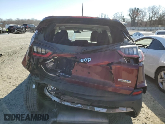 2019 Jeep Cherokee Latitude Plus with VIN 1C4PJLLB5KD479411, listed as a Copart auction lot 47528525 with 76,478 mi miles and Salvage Title. Bid and sale history available at DreamBid. Image 6.