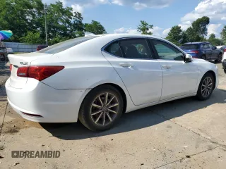 2018 Acura TLX Technology with VIN 19UUB1F50JA002526, listed as a Copart auction lot 65847825 with 57,767 mi miles and Salvage title. Bid and sale history available at DreamBid. Image 3.