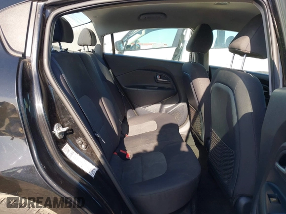2017 Kia Rio LX with VIN KNADM4A31H6025775, listed as a IAAI auction lot 42034972 with 124,667 mi miles. Bid and sale history available at carsss.com. Image 8.