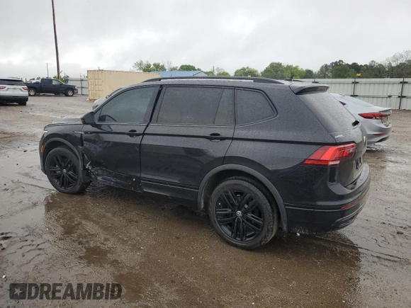 2022 Volkswagen Tiguan SE R-Line Black with VIN 3VVCB7AX9NM054396, listed as a Copart auction lot 52229505 with 30,231 mi miles and Non repairable. Bid and sale history available at DreamBid. Image 2.