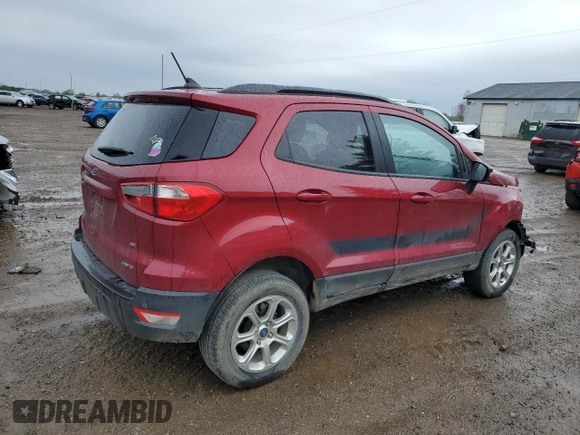 2021 Ford EcoSport SE z VIN MAJ6S3GL4MC397650, wystawiony jako Copart lot #55013075 z przebiegiem 35 714 mil mil oraz Szkoda całkowita • Salvage title. Historia ofert i sprzedaży dostępna na DreamBid. Obrazek 3.